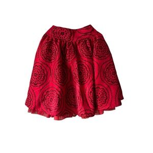 Girl's Red Holiday Skirt Dressy Poofy Christmas Childrens Place Size 12 Fancy